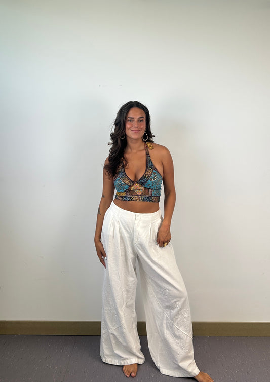 Top Halter Étnico Multicolor