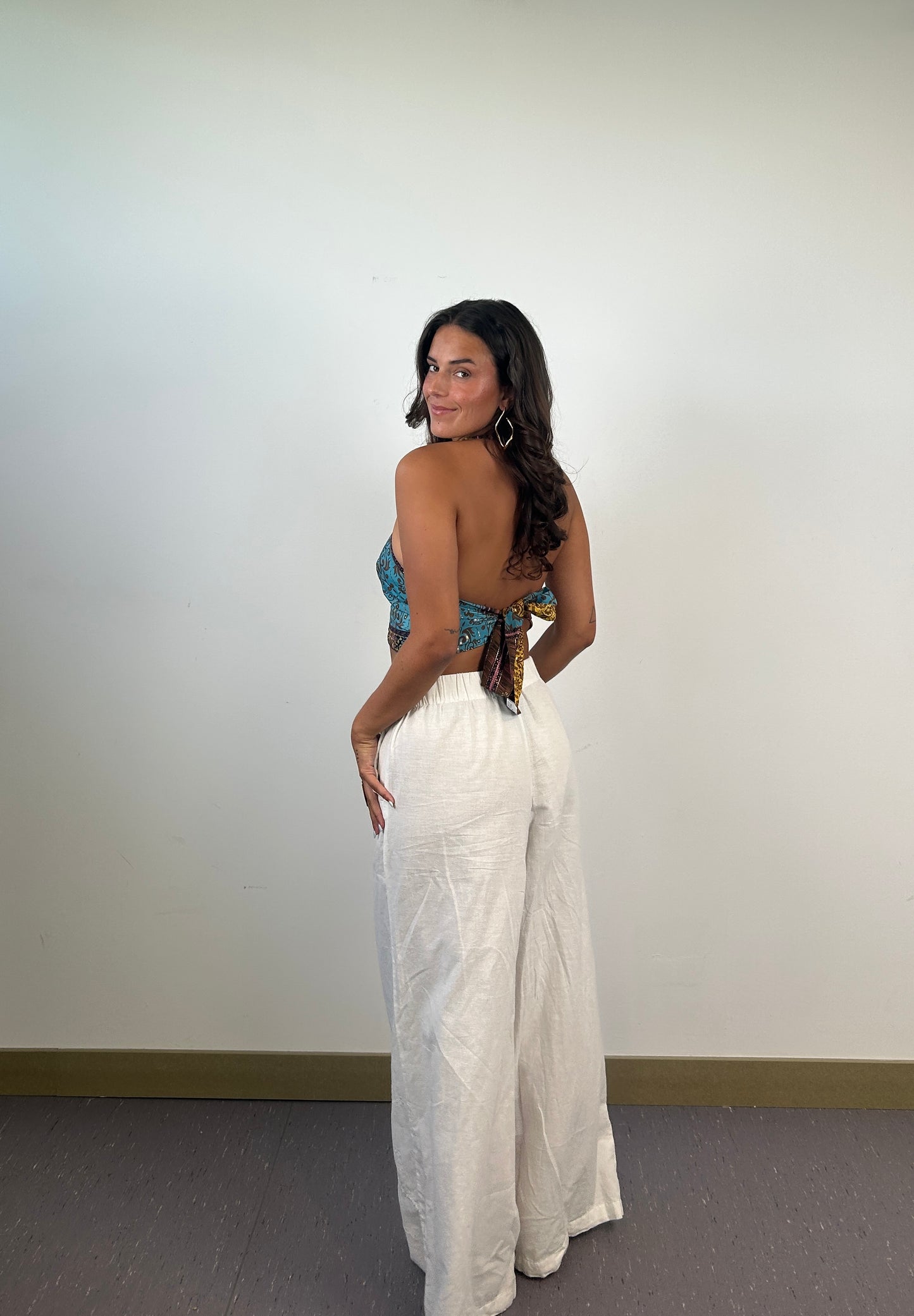Top Halter Étnico Multicolor
