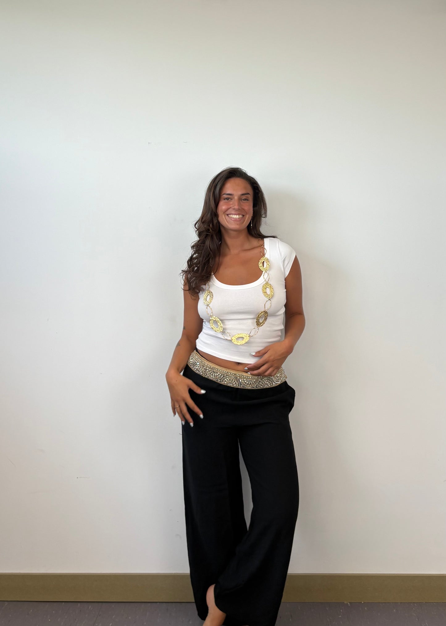 Pantalón Negro de Lino