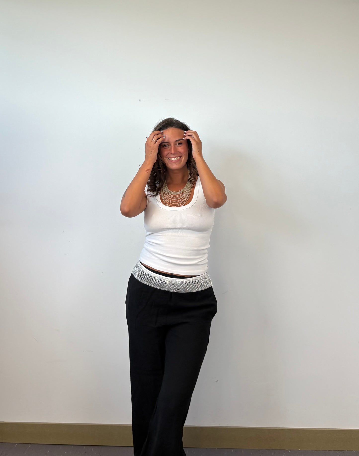 Pantalón Negro de Lino