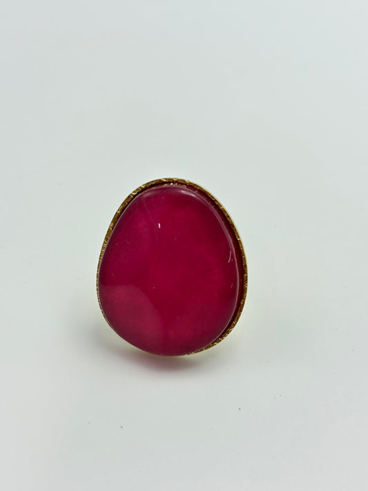Anillo “Gota Fucsia”