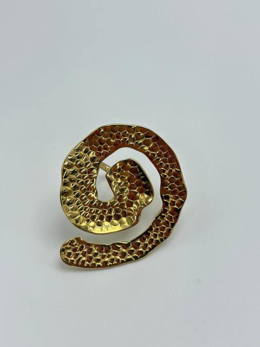 Anillo “Espiral Dorada”