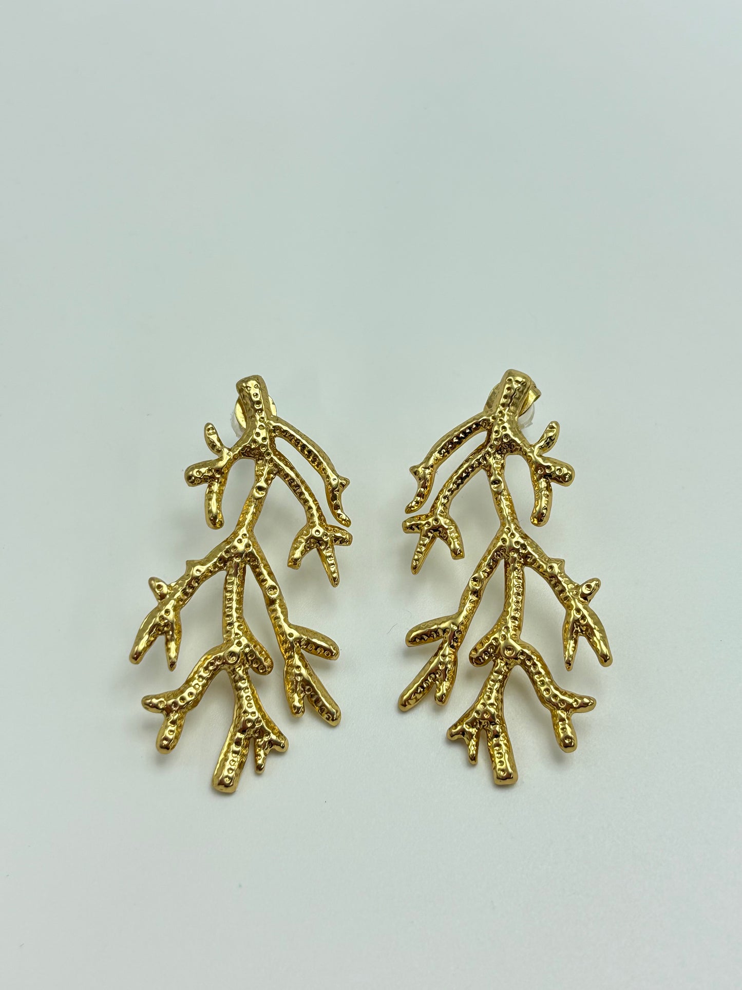 Pendientes “Coral Dorado”