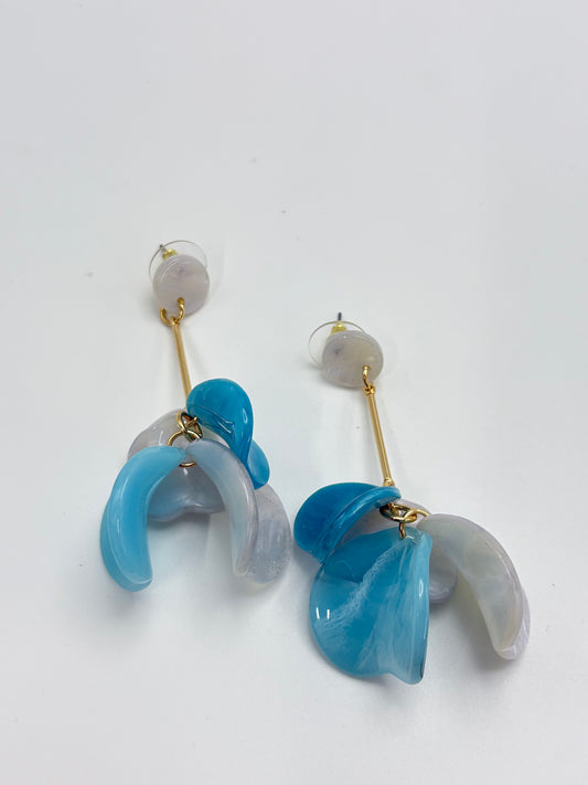 Pendientes “Flor de Jaipur” – Azul