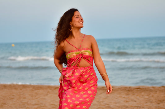 Temple Vibes  Fucsia Glow
